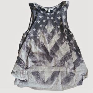 🇺🇸 American Flag Hi-Lo Trapeze Tank 🇺🇸